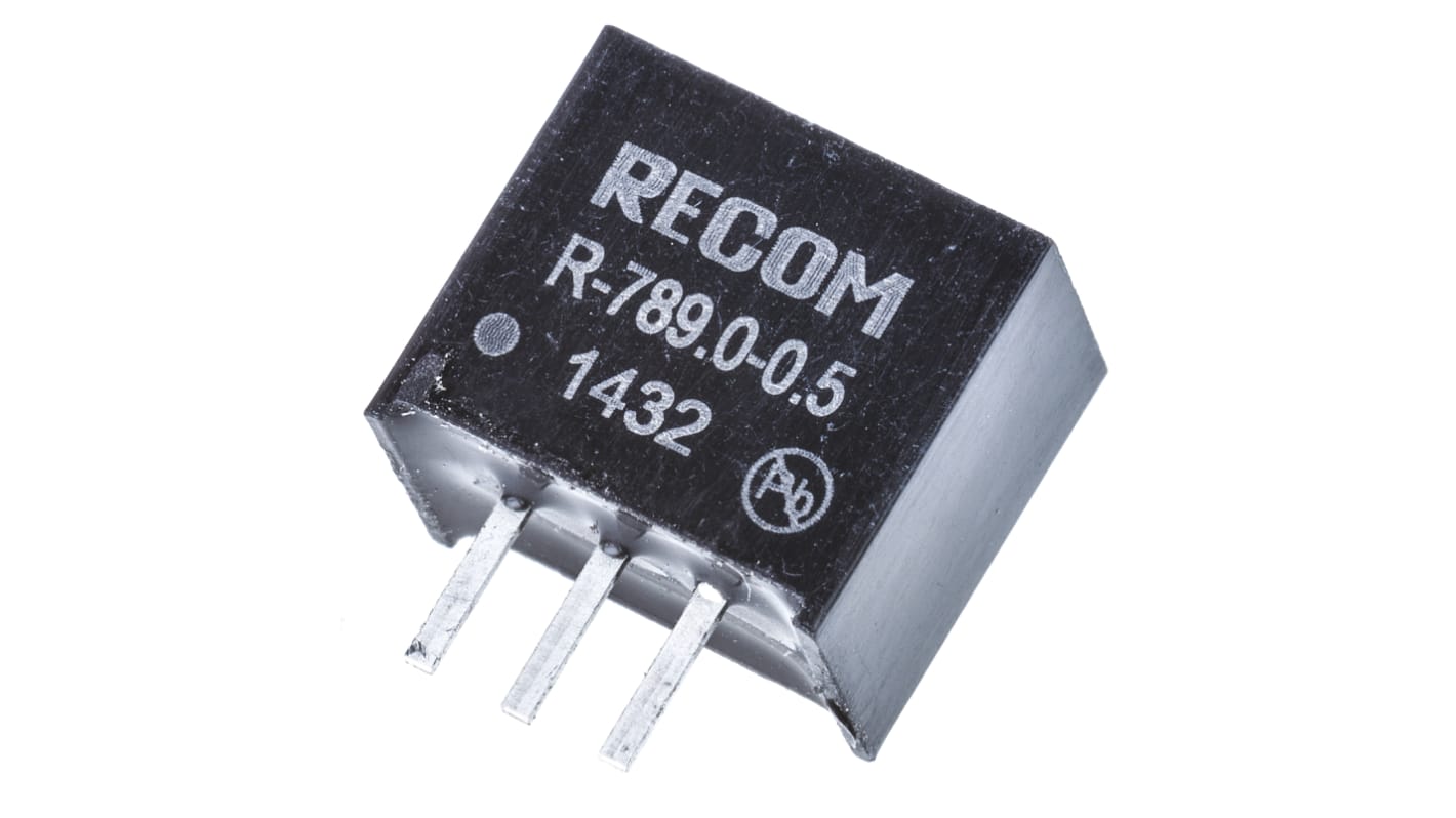 Recom スルーホール スイッチングレギュレータ 11 → 32V dc To 9V dc 500mA