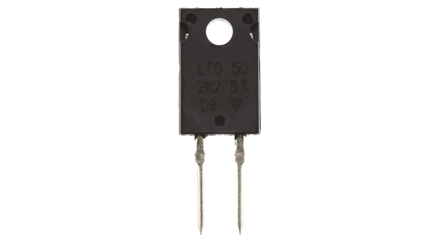 Vishay 厚膜电阻, 5Ω, 50W, ±1%容差, ±150ppm/°C, TO-220, LTO50系列