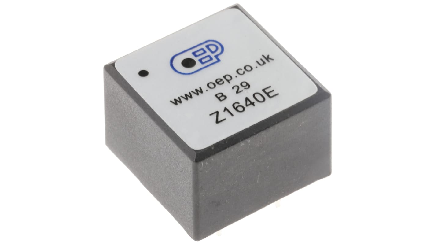 OEP 脉冲变压器, 匝数比1:1, 初级电感1.9H, 通孔安装, 200Hz至4kHz, 18 x 14.5 x 18mm