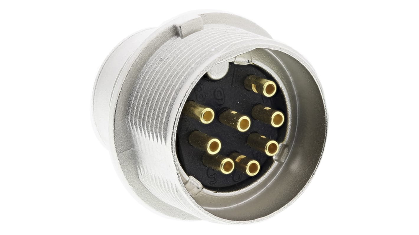 Lumberg, SFV 8 Pole M16 Din Plug, DIN EN 60529, 5A, 60 V ac IP40, Male, Panel Mount