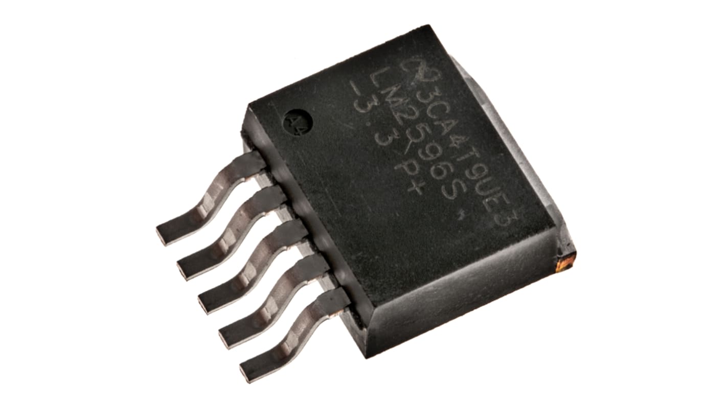 Texas Instruments, LM2596S-3.3/NOPB Step-Down Switching Regulator, 1-Channel 3A 5-Pin, D2PAK