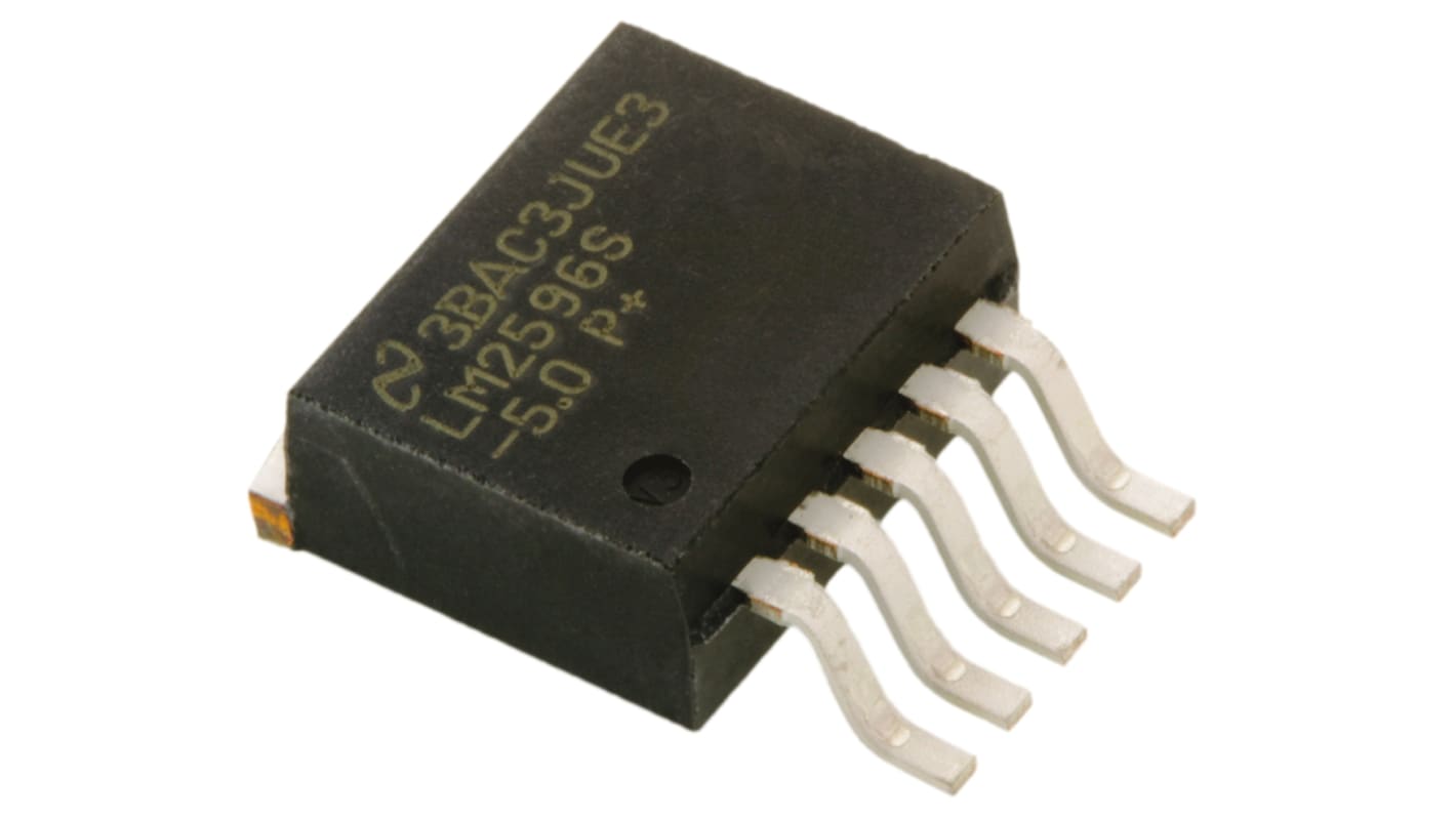 Texas Instruments, LM2596S-5.0/NOPB Step-Down Switching Regulator, 1-Channel 3A 5-Pin, D2PAK