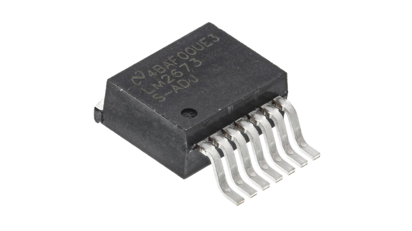 Texas Instruments, LM2673S-ADJ/NOPB Step-Down Switching Regulator, 1-Channel 3A Adjustable 7-Pin, D2PAK