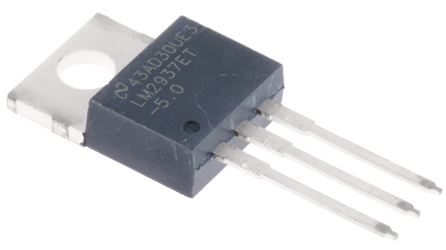 Texas Instruments LDO稳压芯片, 5 V输出, 500mA最大输出, 单路输出, TO-220, 3针, 通孔安装, -40°C→+125 °C, ±5%精度