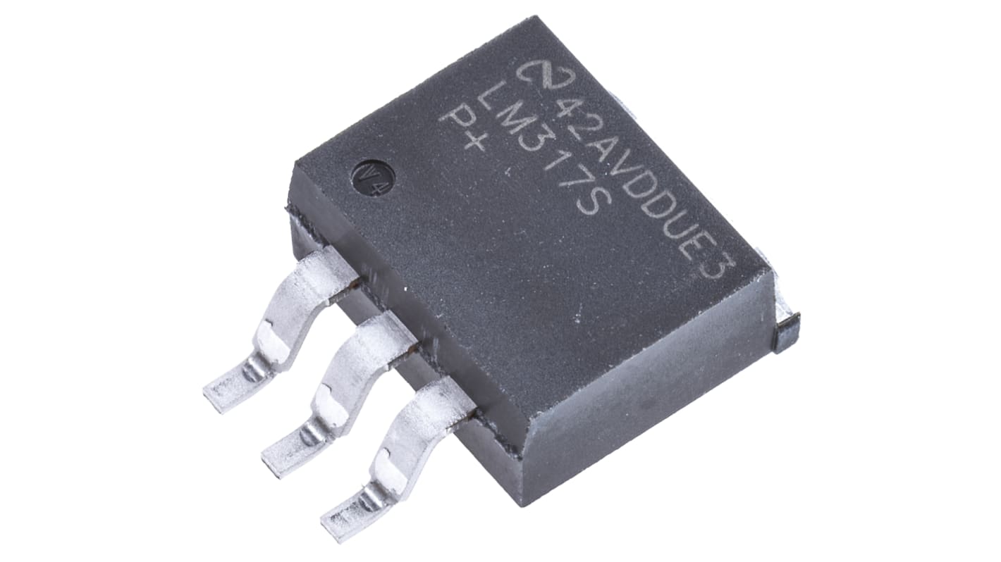 Texas Instruments 线性稳压芯片, 1.2 → 37 V输出, 1.5A最大输出, 单路输出, D2PAK (TO-263), 贴片, 3针
