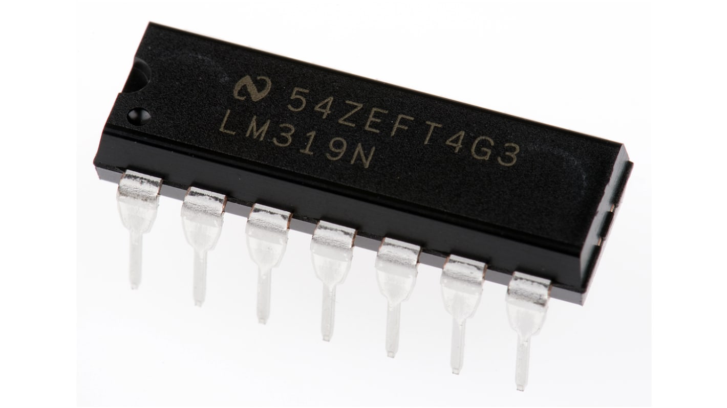 Texas Instruments 高速比较器芯片, MDIP, 通孔安装, 双/单电源, 2通道, 0.08μs响应