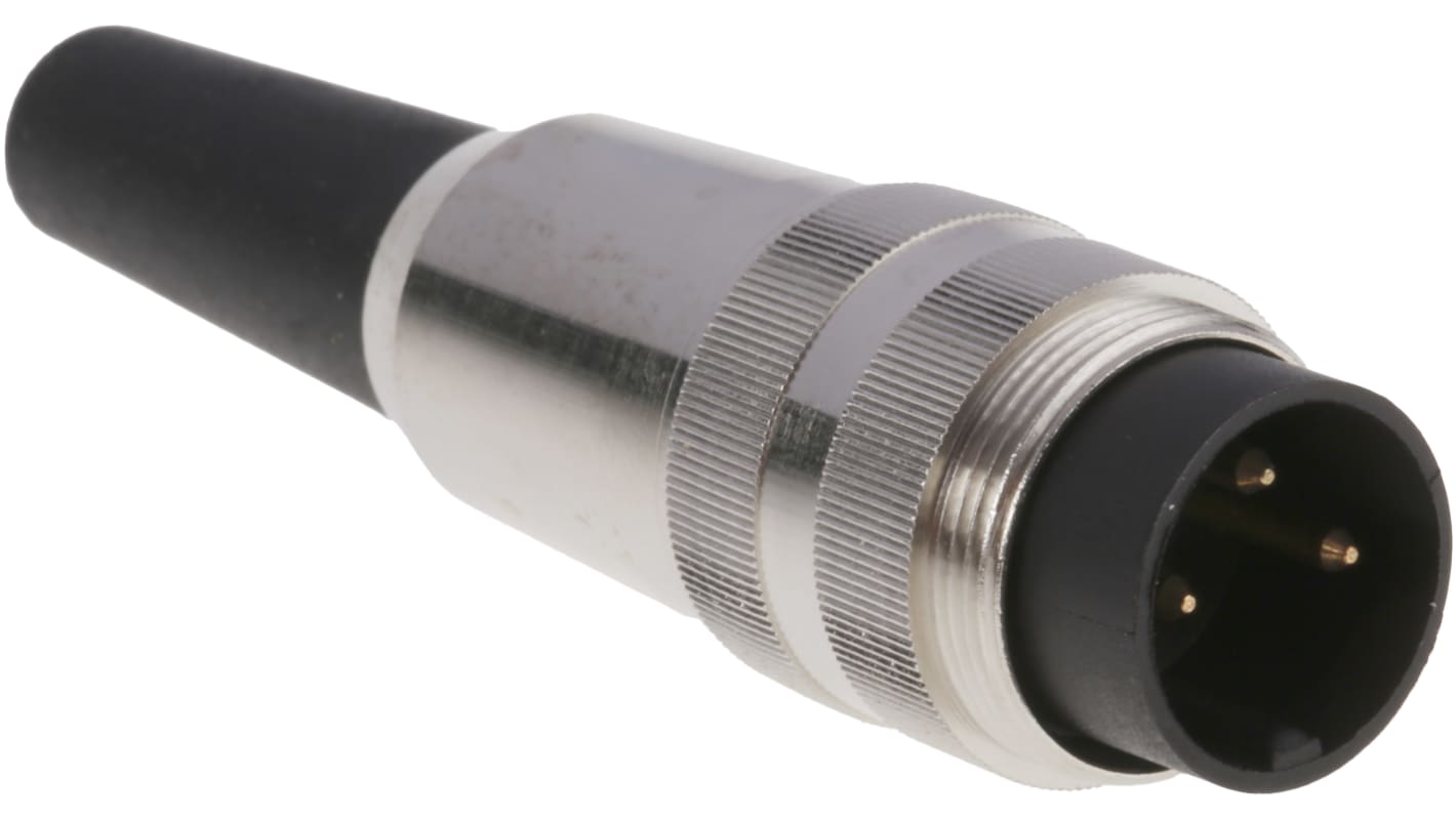 Lumberg, SV 3 Pole M16 Din Plug, DIN EN 60529, 5A, 250 V ac IP40, Screw On, Male, Cable Mount