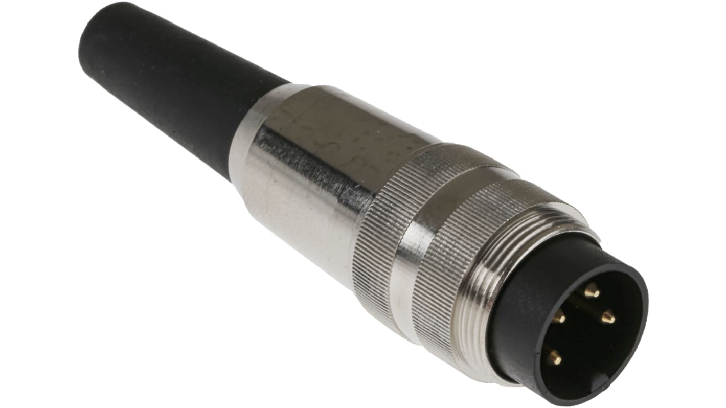 Lumberg, SV 4 Pole M16 Din Plug, DIN EN 60529, 5A, 250 V ac IP40, Screw On, Male, Cable Mount