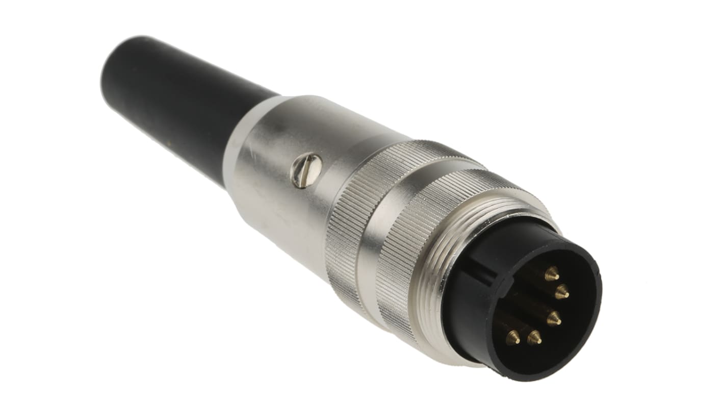 Connecteur DIN Lumberg SV, 5 contacts, Mâle, Montage sur câble, A souder M16