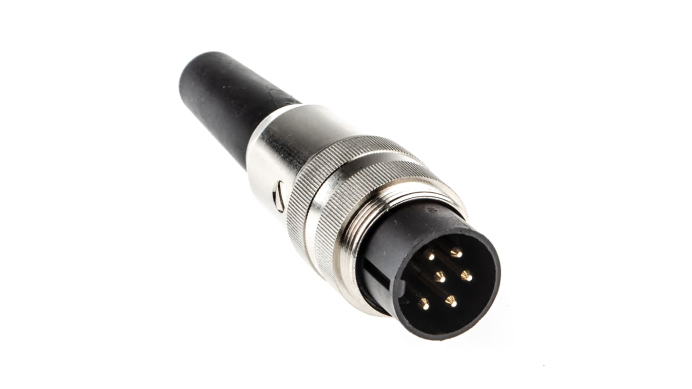 Lumberg, SV 6 Pole M16 Din Plug, DIN EN 60529, 5A, 250 V ac IP40, Screw On, Male, Cable Mount