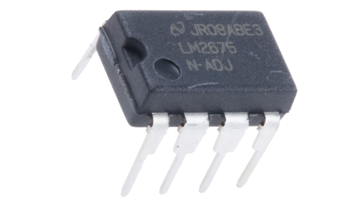 Texas Instruments, LM2675N-ADJ/NOPB Step-Down Switching Regulator, 1-Channel 1A Adjustable 8-Pin, MDIP