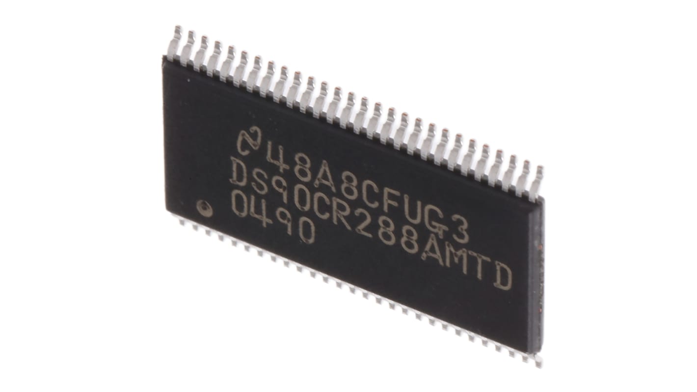 Texas Instruments DS90CR288AMTD/NOPB, LVDS Receiver Quad 28 LVCMOS, 3 → 3.6 V, 56-Pin, TSSOP