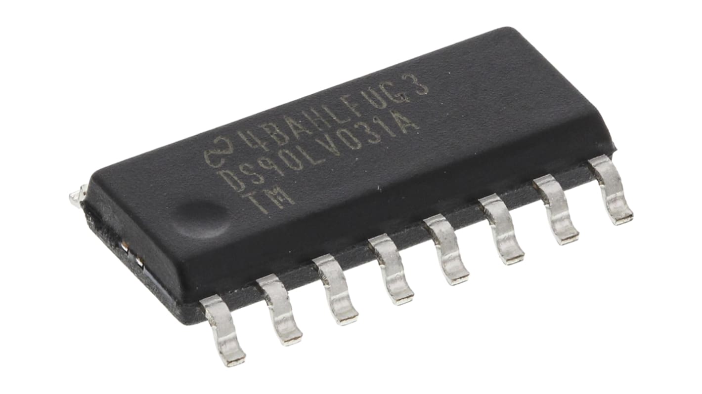 Texas Instruments DS90LV031ATM/NOPB, LVDS Transmitter Quad CMOS, TTL LVDS, 16-Pin SOIC