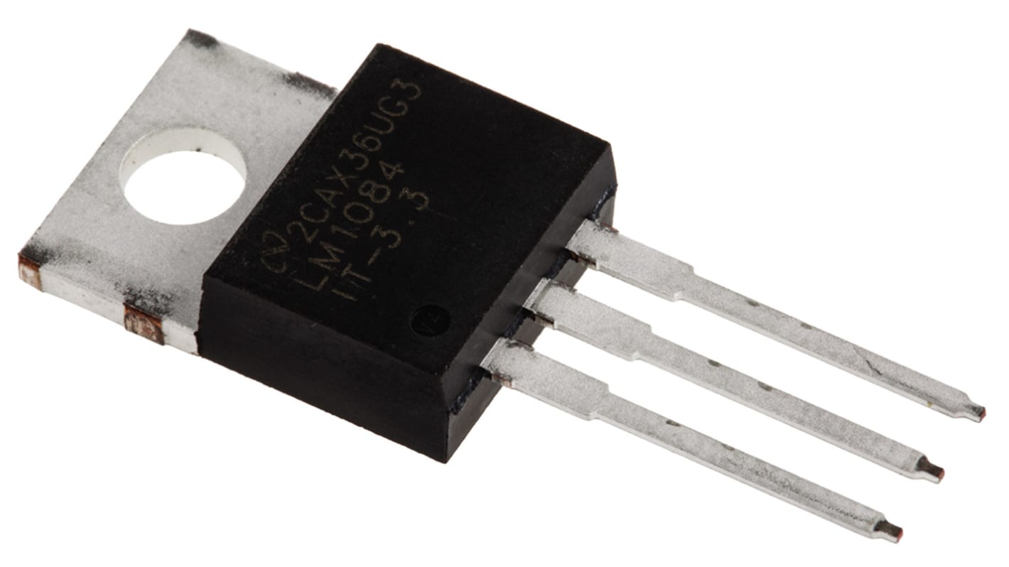 Texas Instruments LDO稳压芯片, 3.3 V输出, 5A最大输出, 单路输出, TO-220, 通孔, 3针