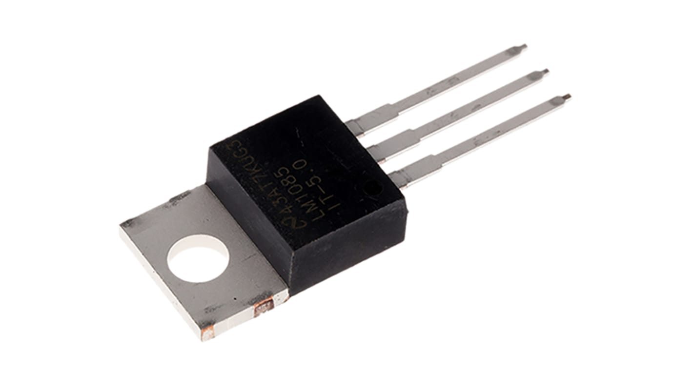 Texas Instruments LDO稳压芯片, 5 V输出, 3A最大输出, 单路输出, TO-220, 3针, 通孔安装, -40°C→+125 °C