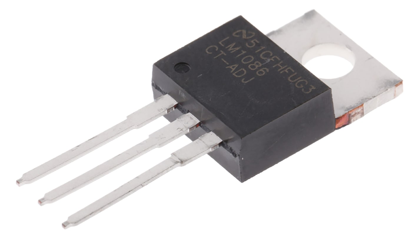 Texas Instruments LDO稳压芯片, 1.5A最大输出, 单路输出, TO-220, 3针, 通孔安装, 0 °C→+125 °C