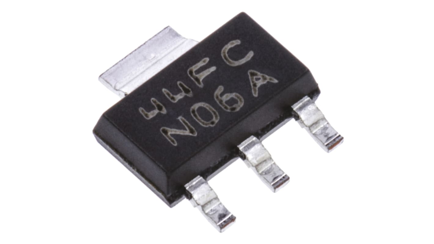 Texas Instruments LDO稳压芯片, 5 V输出, 800mA最大输出, 单路输出, SOT-223, 3+Tab针, 贴片安装, 0 °C→+125 °C, ±1%精度