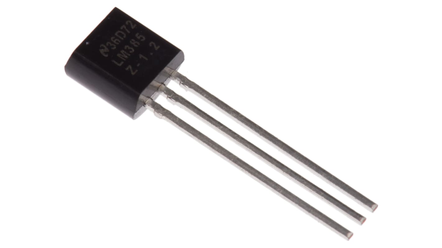 Texas Instruments Fixed Shunt Voltage Reference 1.235V ±2.0 % 3-Pin TO-92, LM385Z-1.2/NOPB