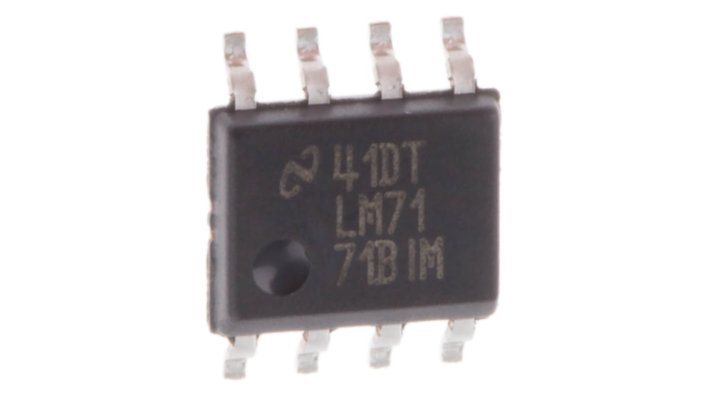 Amplificateur opérationnel Texas Instruments, montage CMS, alim. Simple, Double, SOIC 1 8 broches