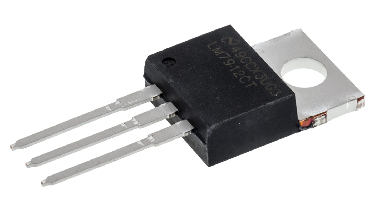 Texas Instruments 线性稳压芯片, -12 V输出, 1.5A最大输出, 单路输出, TO-220, 通孔, 3针