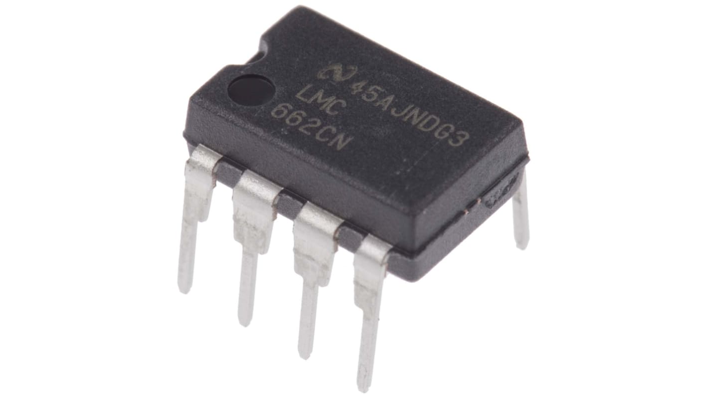 LMC662CN/NOPB Texas Instruments, Precision, Op Amp, 1.4MHz, 5 → 15 V, 8-Pin MDIP