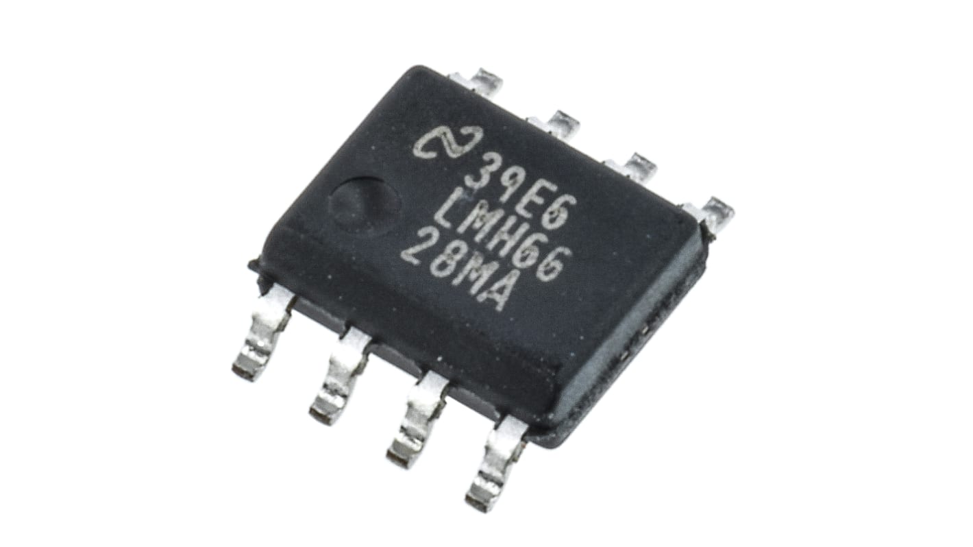 Amplificateur opérationnel Texas Instruments, montage CMS, alim. Simple, Double, SOIC 2 8 broches