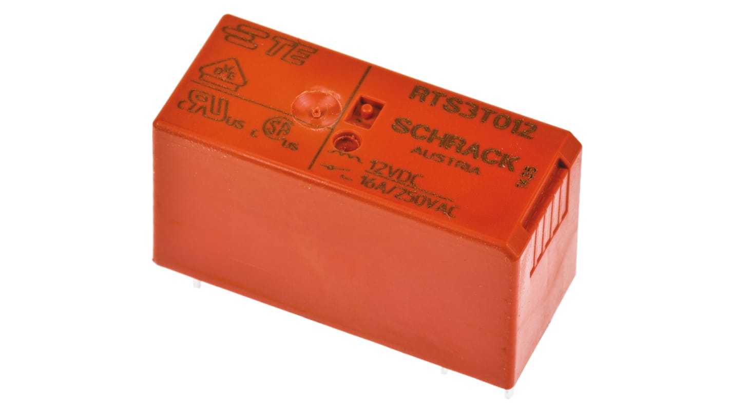 TE Connectivity Monostabiles Relais Printrelais RTS3T012, 12Vdc Spule, 1-poliger Schließer