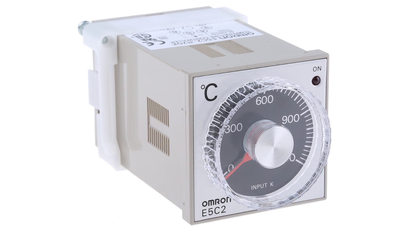 Rs-Online Regolatore di temperatura On/Off Omron E5C2 100 → 240 V c.a. 48 x 48mm Relè