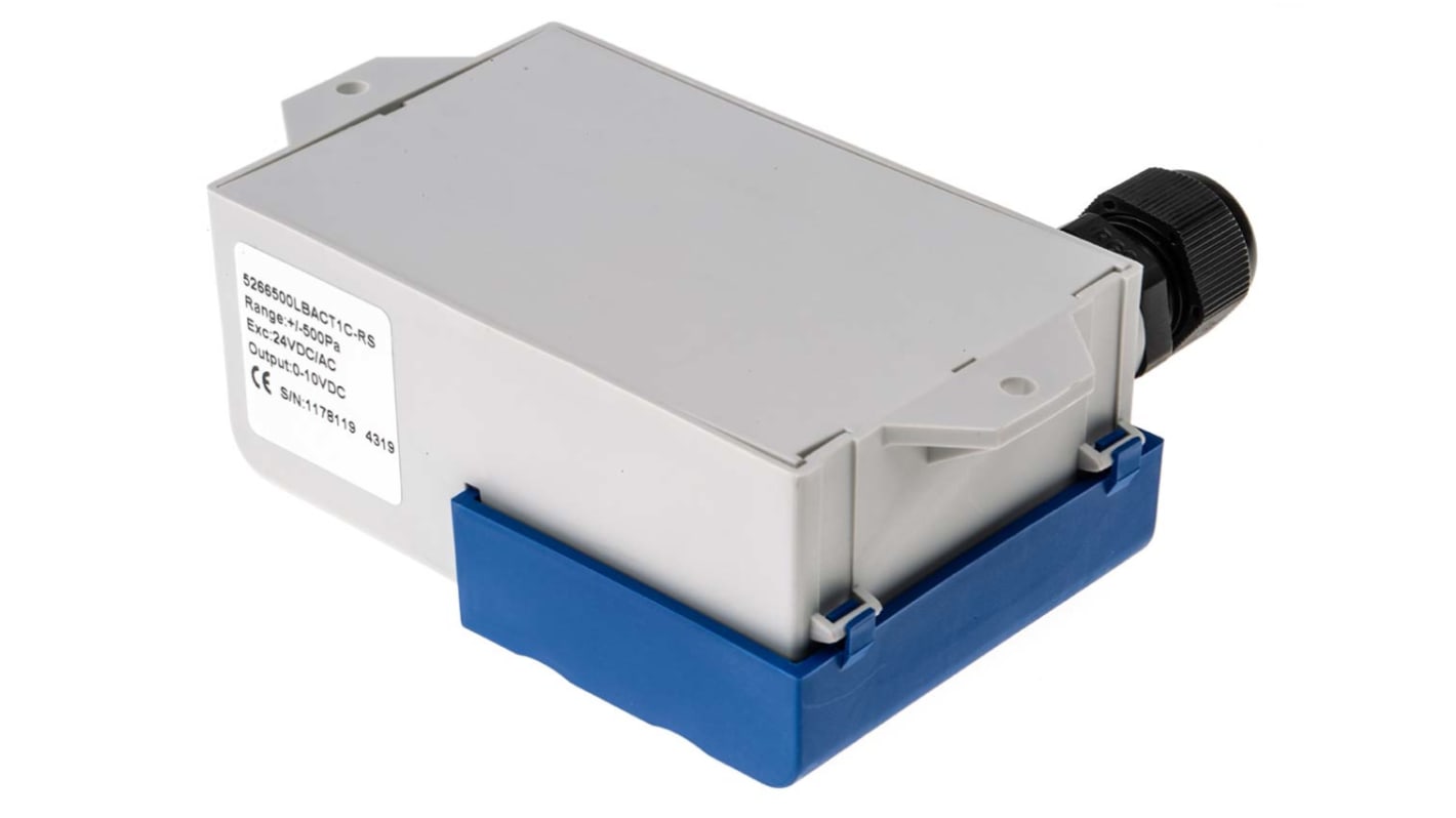 Gems Sensors 差压压力传感器, -500Pa→500Pa, +/-1%精度, 模拟输出, -18°C→+65°C