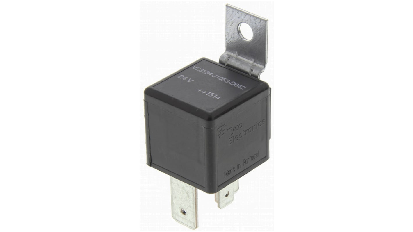 TE Connectivity Panel Mount Automotive Relay, 24V dc Coil Voltage, 25A Switching Current, SPST