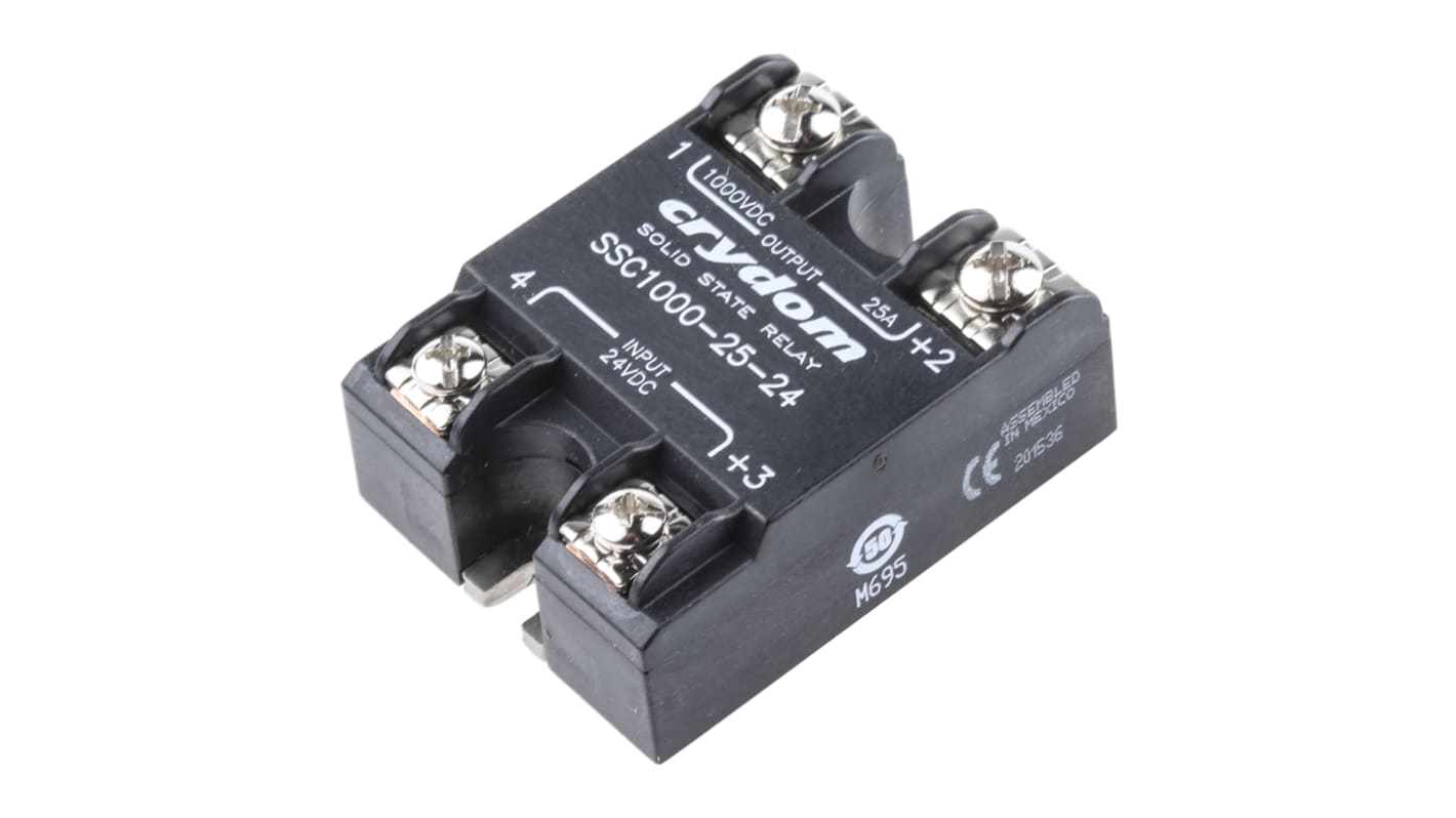 Sensata Crydom ソリッドステートリレー, 25 A, 1000 V, 表面 Sensata Crydom ソリッドステートリレー, 25 A, 1000 V, 表面