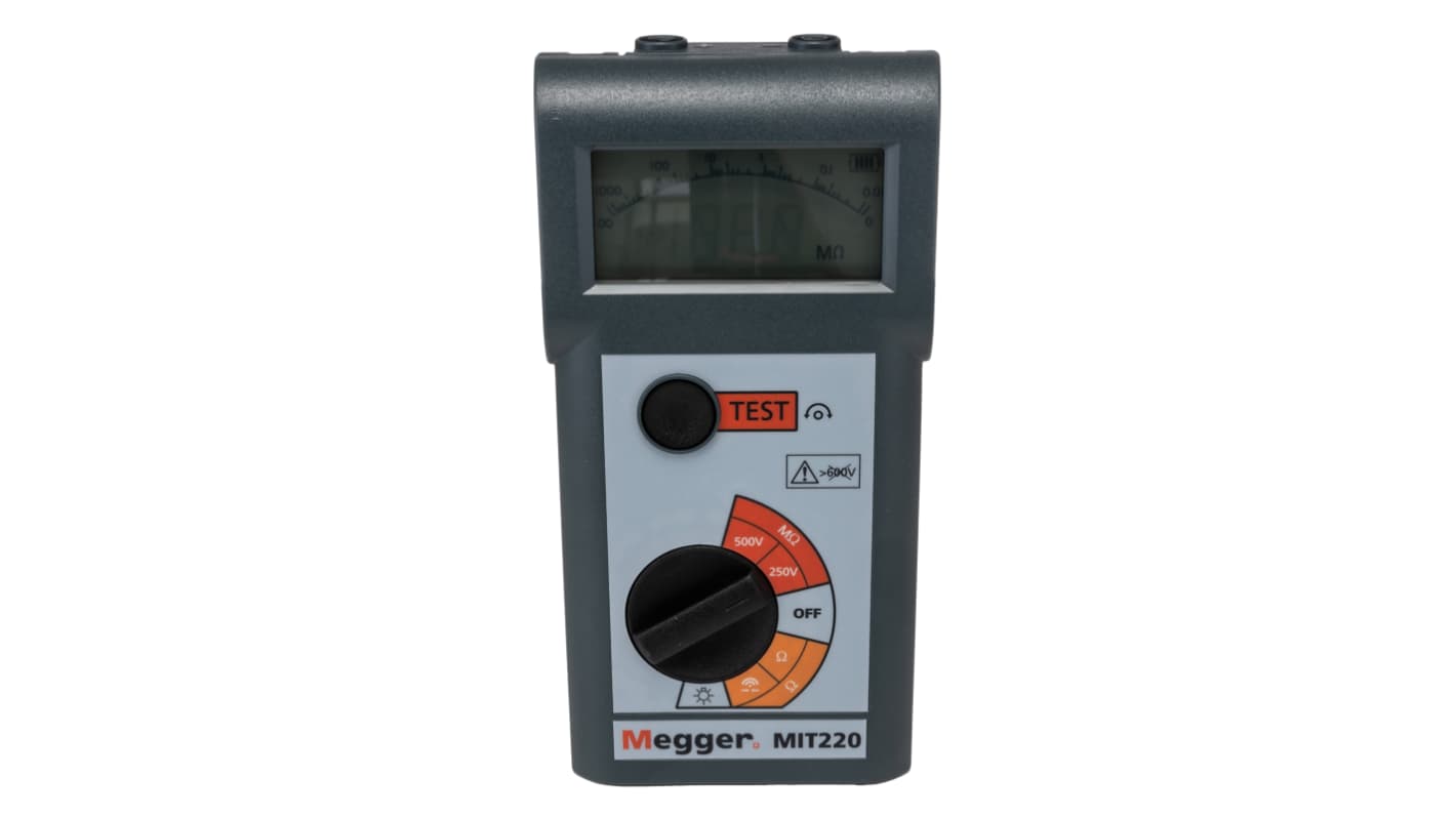 Megger MIT220 Isolationsprüfgerät, 200mA, 500V dc / 999MΩ Isolations- & Durchgangsprüfgerät