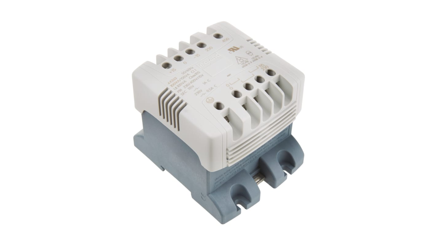 Legrand 100VA DIN Rail Transformer, 230V ac, 400V ac Primary, 115V ac Secondary