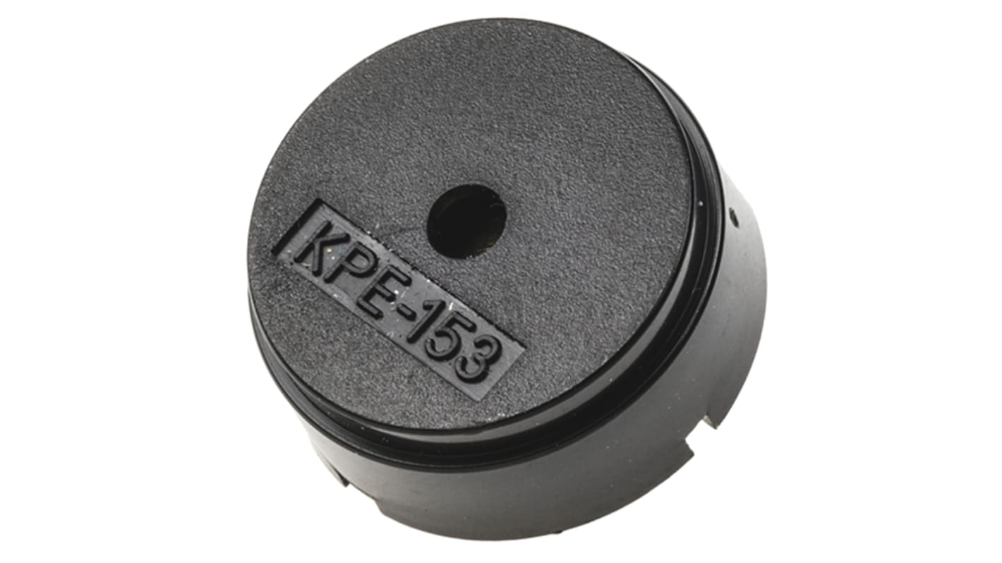 Kingstate 82dB Through Hole Continuous External Piezo Buzzer, 17 (Dia.) x 7.6mm, 30V ac Max