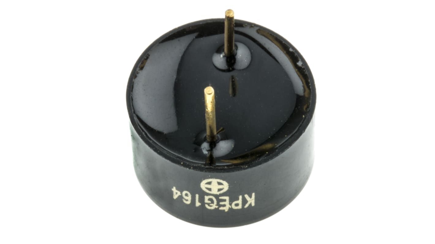 RS PRO 連続 圧電ブザー, 4kHz, 80dB, スルーホール