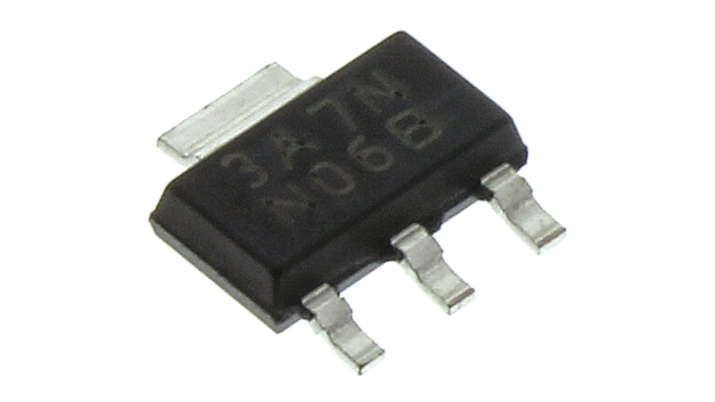 Texas Instruments LDO稳压芯片, 5 V输出, 800mA最大输出, 单路输出, SOT-223, 3+Tab针, 贴片安装, -40°C→+125 °C, ±1%精度