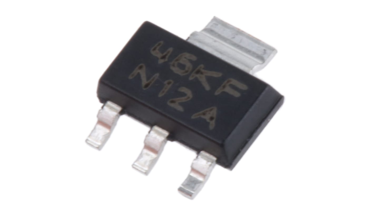 Texas Instruments LDO稳压芯片, 1.8 V输出, 800mA最大输出, 单路输出, SOT-223, 3+Tab针, 贴片安装, 0 °C→+125 °C, ±1%精度