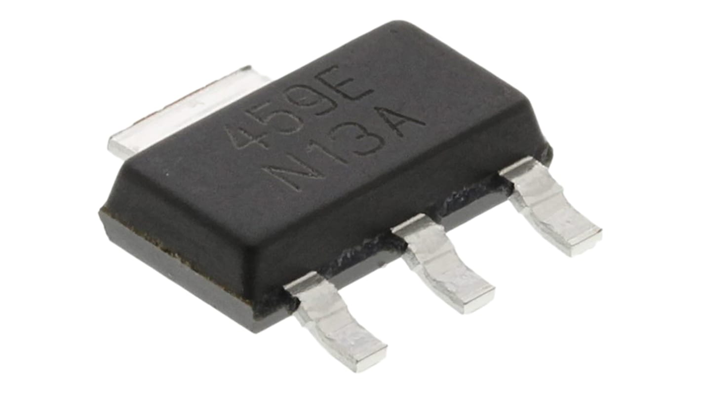 Texas Instruments LDO稳压芯片, 2.5 V输出, 800mA最大输出, 单路输出, SOT-223, 3+Tab针, 贴片安装, 0 °C→+125 °C, ±1%精度