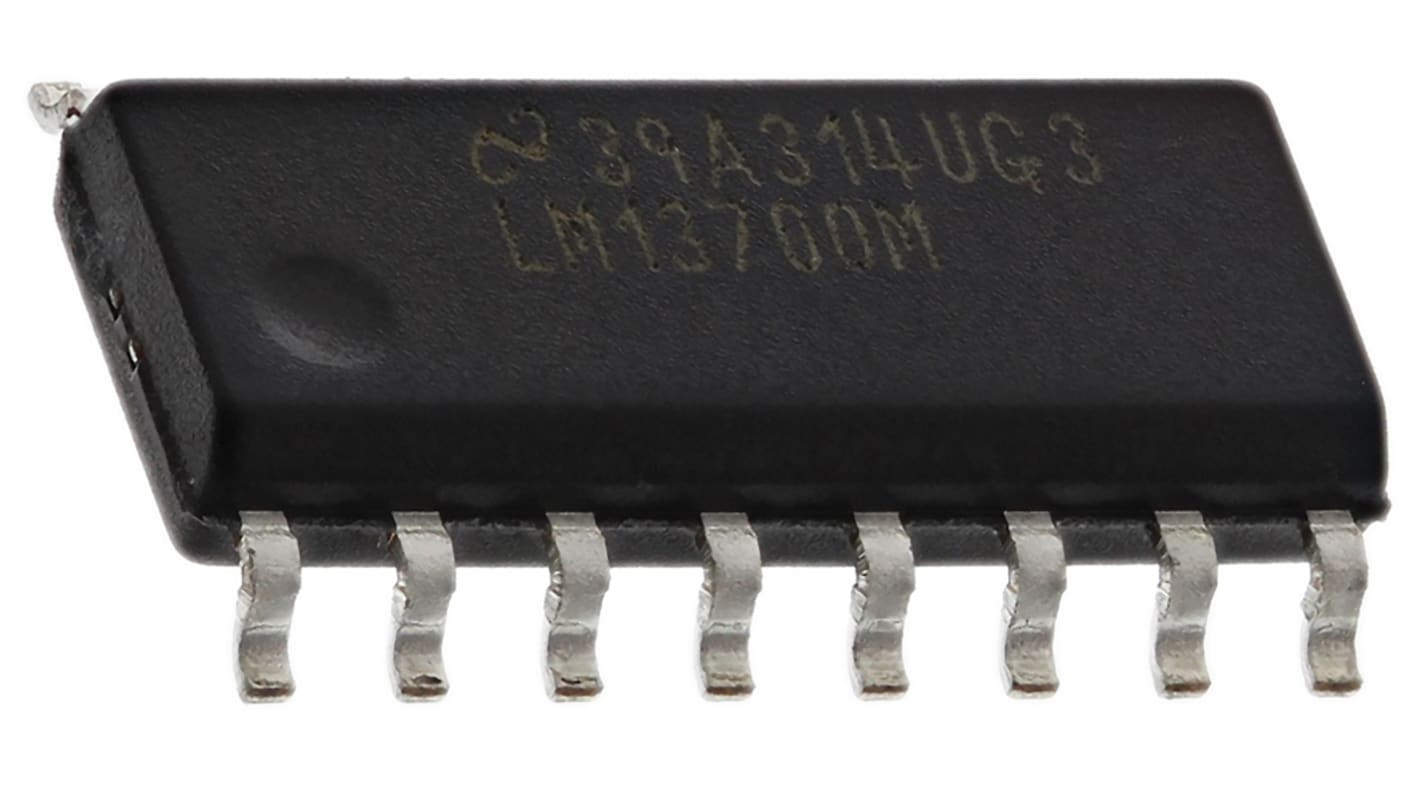 LM13700M/NOPB Texas Instruments, Transconductance, Op Amp, 2MHz, 3 → 28 V, 16-Pin SOIC