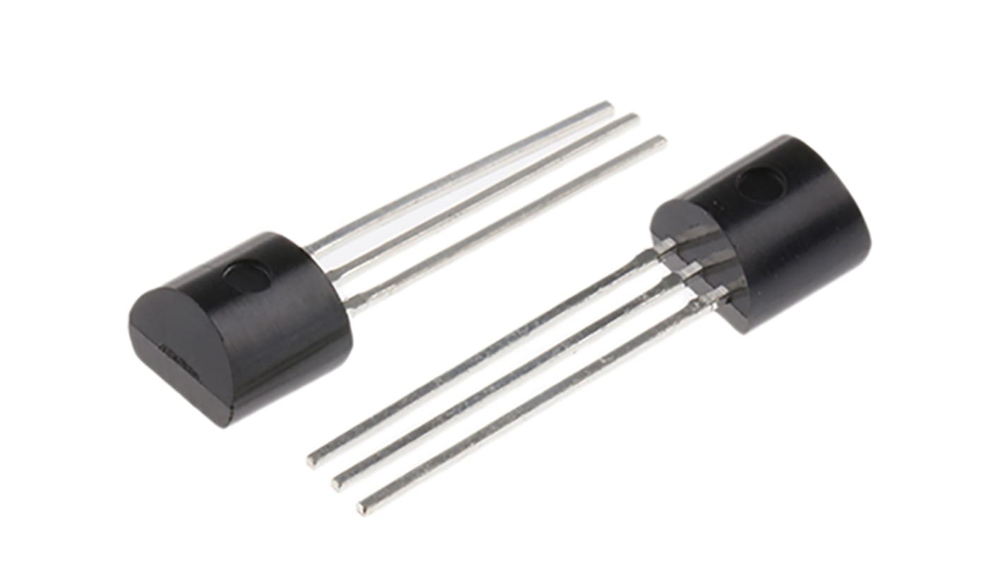 Texas Instruments Temperature Sensor, Voltage Output, Through Hole Mount, Analogue, ±3.8°C, 3 Pins