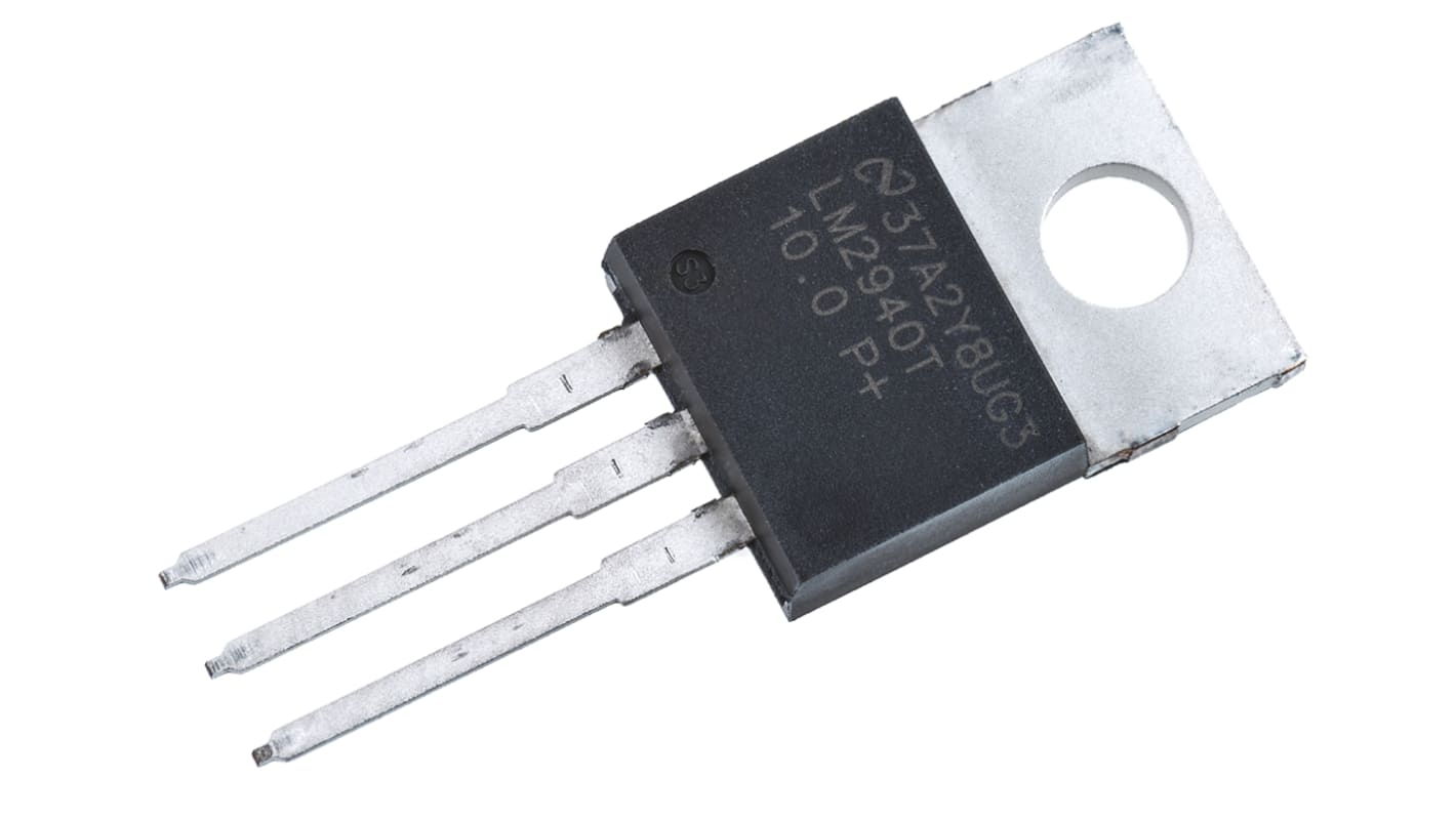 Texas Instruments LDO稳压芯片, 10 V输出, 1A最大输出, 单路输出, TO-220, 3针, 通孔安装, -40°C→+125 °C