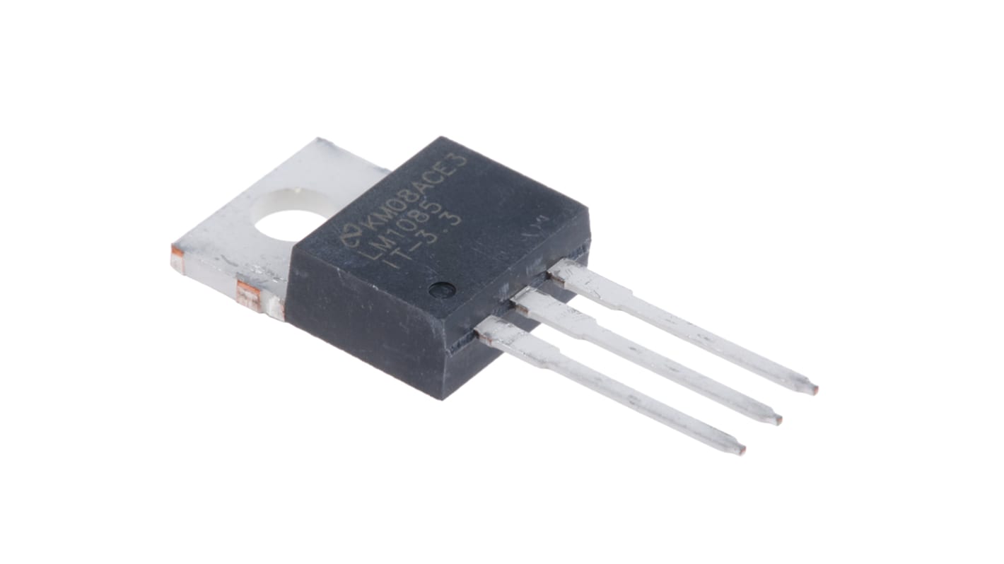 Texas Instruments LDO稳压芯片, 3.3 V输出, 3A最大输出, 单路输出, TO-220, 3针, 通孔安装, -40°C→+125 °C