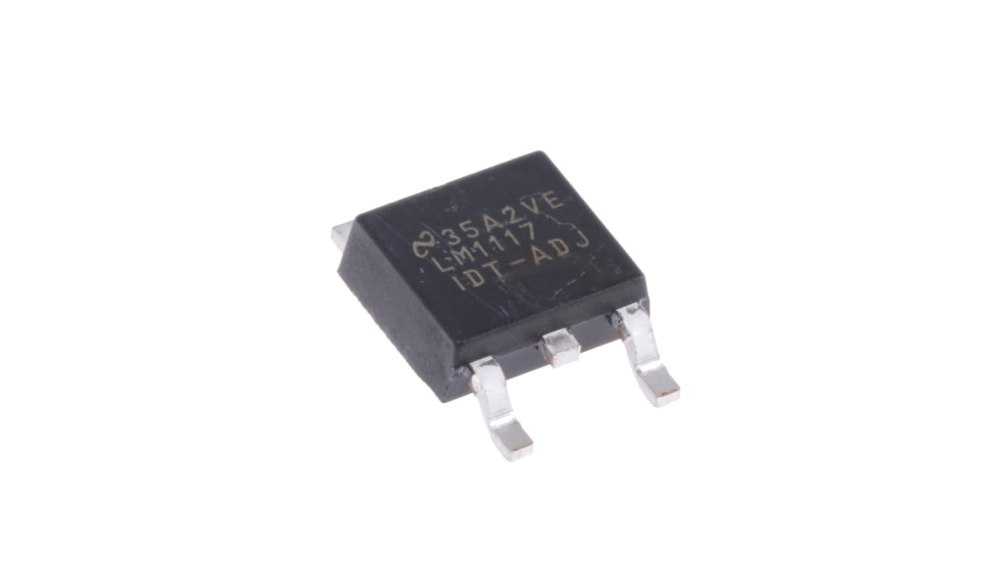 Texas Instruments LM1117IDT-ADJ/NOPB, 1 Low Dropout Voltage, Voltage Regulator 1.5A, 1.25 → 13.8 V 3-Pin, TO-252