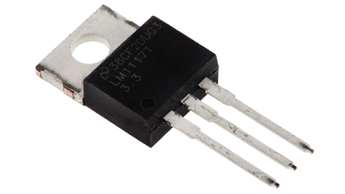 Texas Instruments LDO稳压芯片, 3.3 V输出, 800mA最大输出, 单路输出, TO-220, 3针, 通孔安装, 0 °C→+125 °C, ±1%精度
