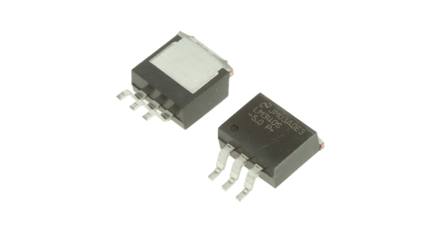Texas Instruments 线性稳压芯片, 5 V输出, 1A最大输出, 单路输出, D2PAK (TO-263), 贴片, 3针