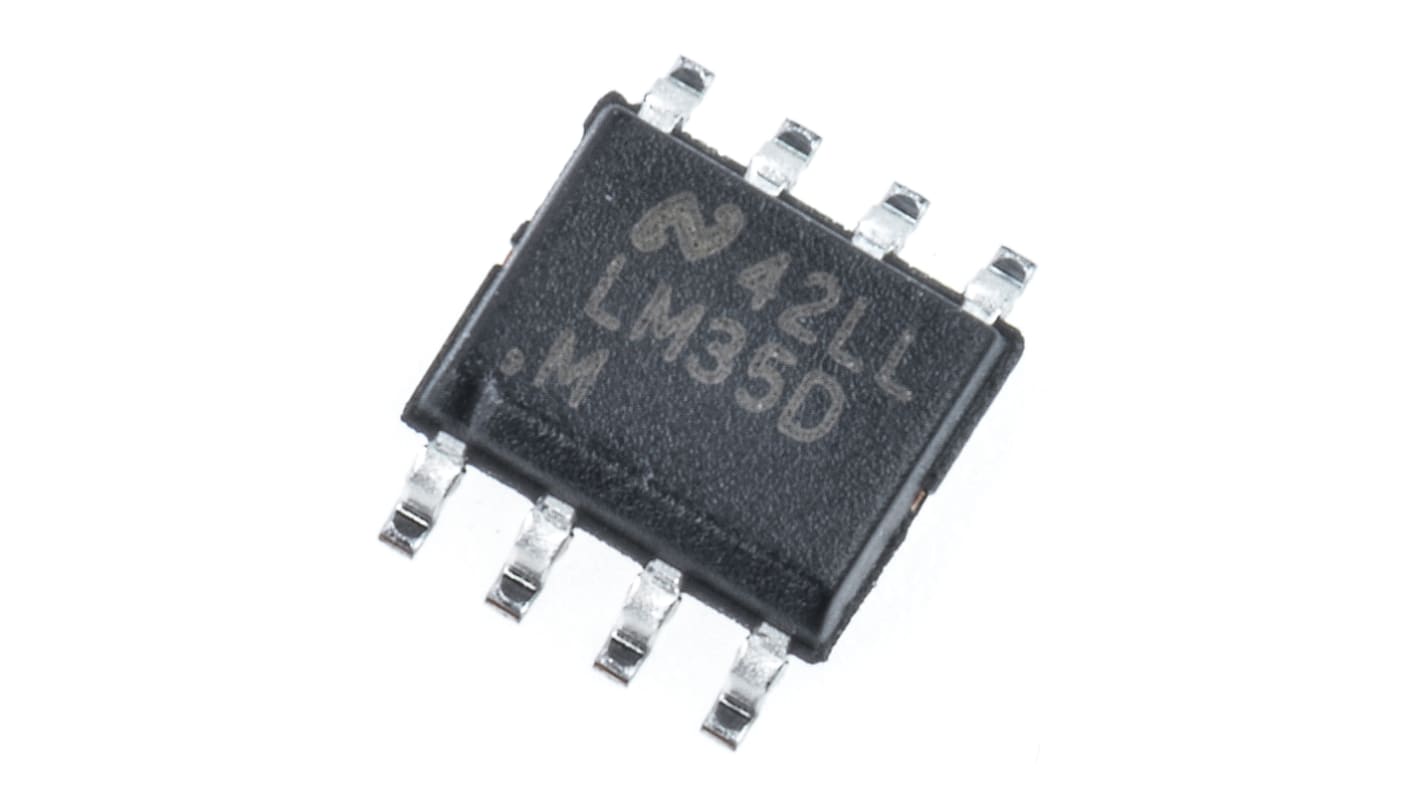 Texas Instruments Temperature Sensor, Voltage Output, Surface Mount, Analogue, ±0.6°C, 8 Pins