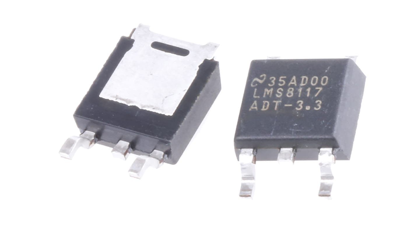 Regolatore di tensione LMS8117ADT-3.3/NOPB, 1A, 3-Pin, TO-252