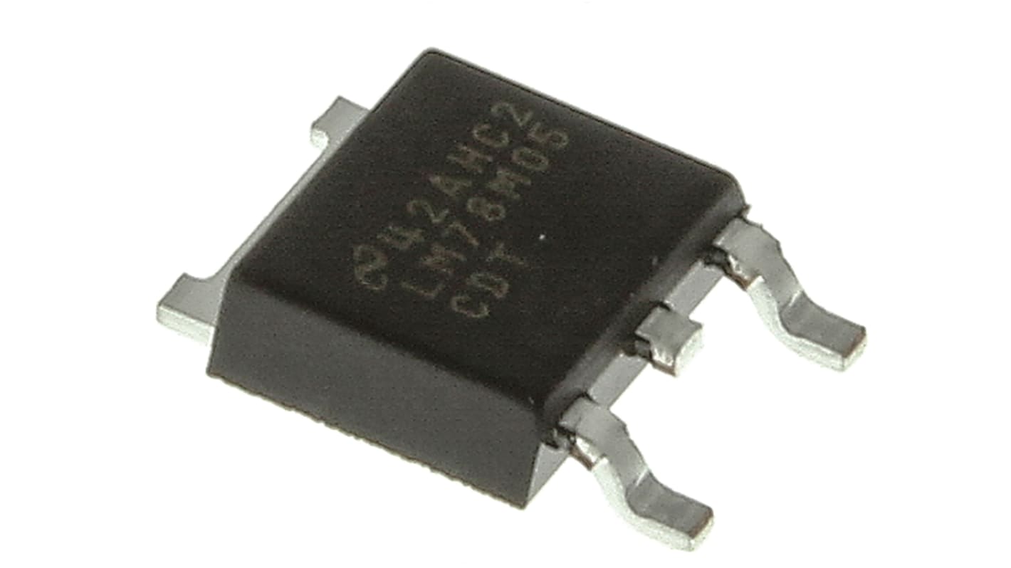 Texas Instruments 线性稳压芯片, 5 V输出, 500mA最大输出, 单路输出, TO-252, 3针, 贴片安装, -40°C→+125 °C