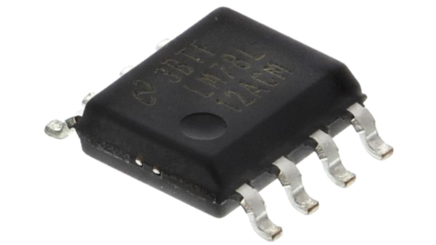 Texas Instruments 线性稳压芯片, 12 V输出, 100mA最大输出, 单路输出, SOIC, 8针, 贴片安装, 0 °C→+125 °C, ±5%精度
