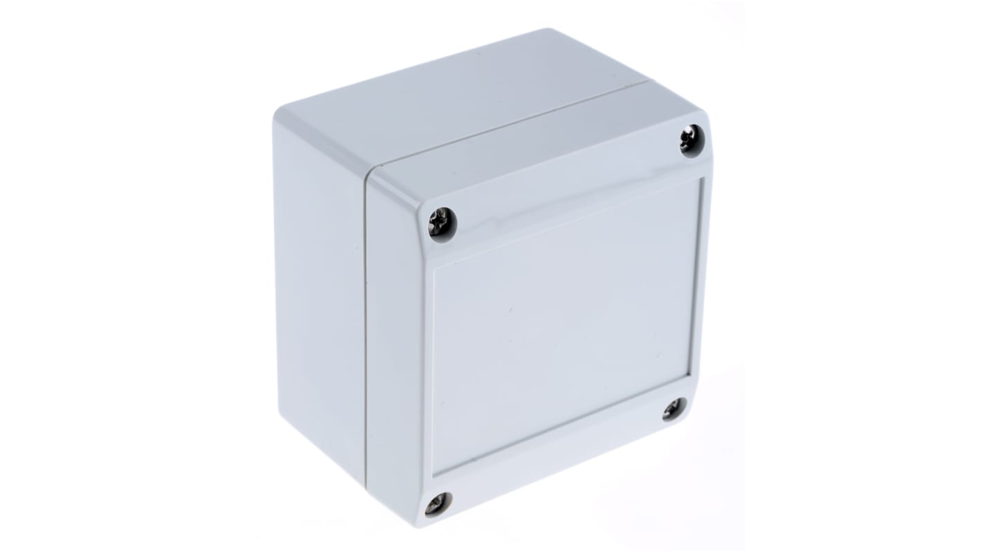 ROLEC Technobox Series Grey ABS Enclosure, IP66, Grey Lid, 83 x 81 x 60mm